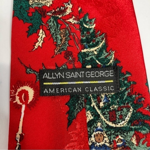 Allyn Saint George Christmas tie made in the USA - Picture 5 of 5